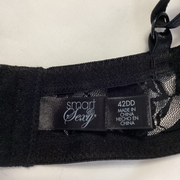 SMART & SEXY: purple blue black polkadot lightly padded bra 42DD - Picture 5 of 6